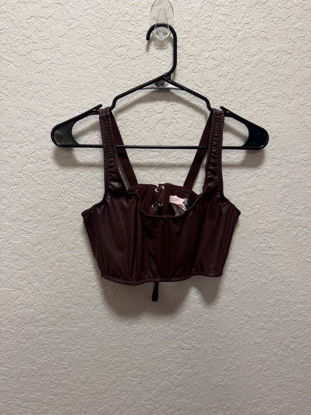 NWT Victoria Secret Faux Leather Mini Corset Top